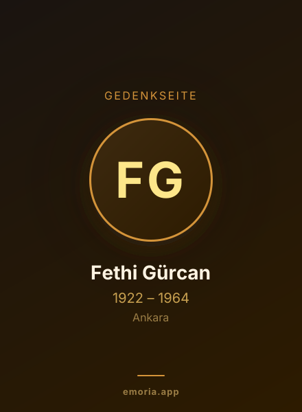 Gedenkportrait von Fethi Gürcan