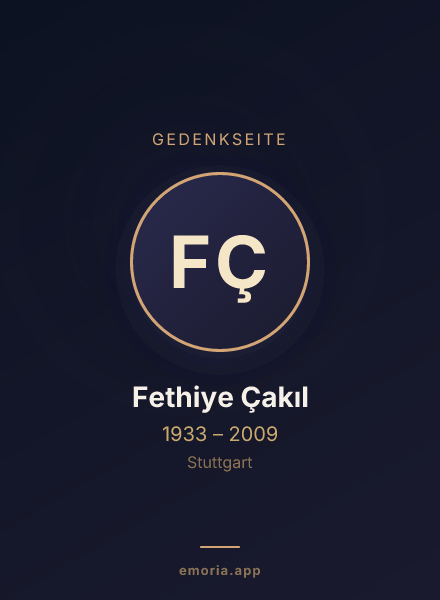 Gedenkportrait von Fethiye Çakıl