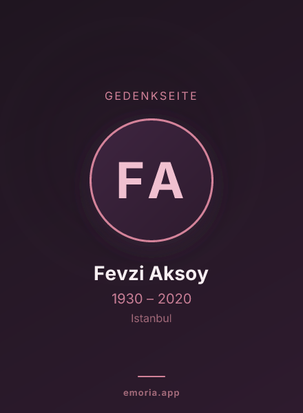Gedenkportrait von Fevzi Aksoy