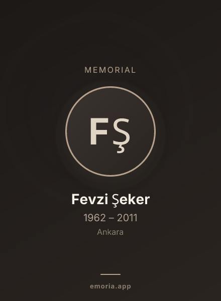 Memorial portrait of Fevzi Şeker
