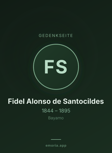 Gedenkportrait von Fidel Alonso de Santocildes