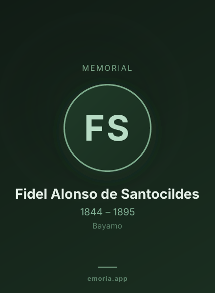 Memorial portrait of Fidel Alonso de Santocildes