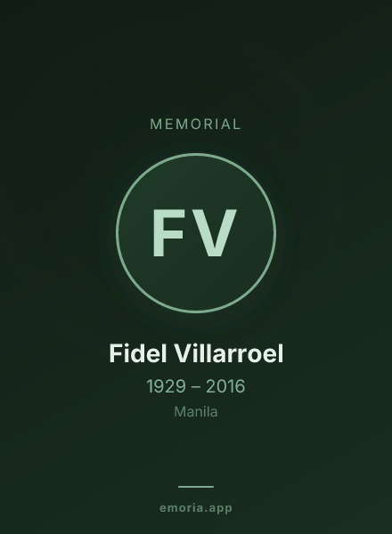 Memorial portrait of Fidel Villarroel
