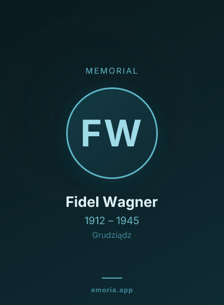 Memorial portrait of Fidel Wagner
