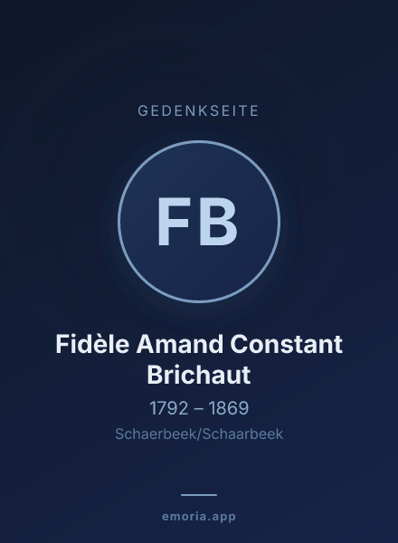 Gedenkportrait von Fidèle Amand Constant Brichaut