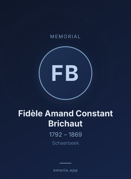 Memorial portrait of Fidèle Amand Constant Brichaut