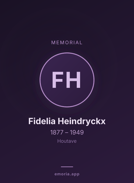 Memorial portrait of Fidelia Heindryckx