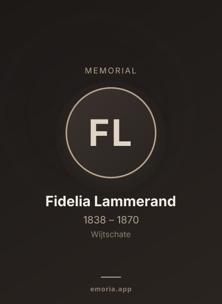 Memorial portrait of Fidelia Lammerand