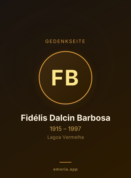 Gedenkportrait von Fidélis Dalcin Barbosa