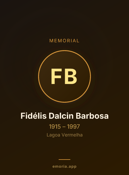 Memorial portrait of Fidélis Dalcin Barbosa