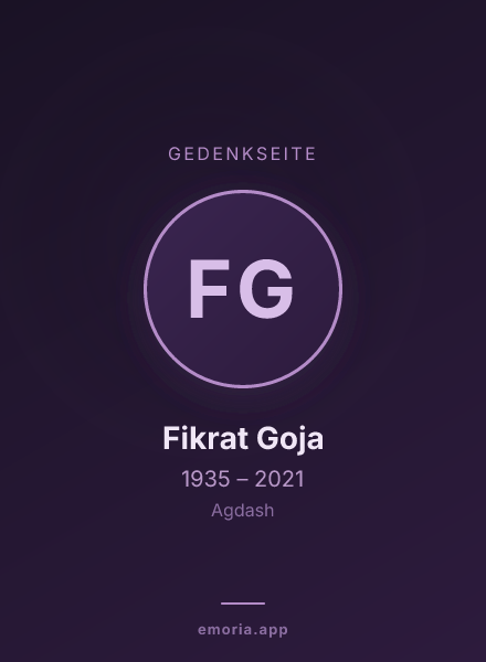 Gedenkportrait von Fikrat Goja