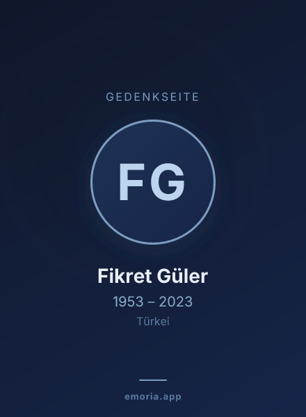Gedenkportrait von Fikret Güler