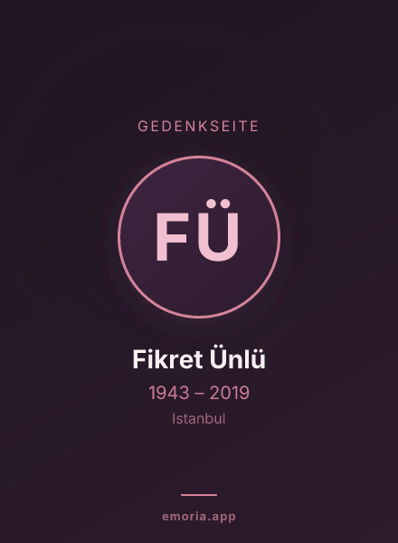 Gedenkportrait von Fikret Ünlü