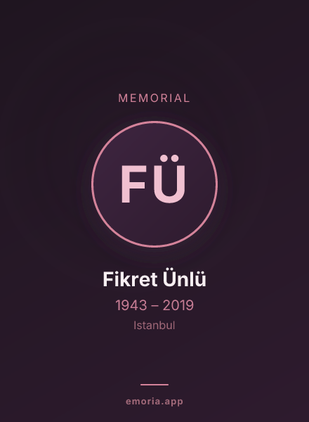 Memorial portrait of Fikret Ünlü