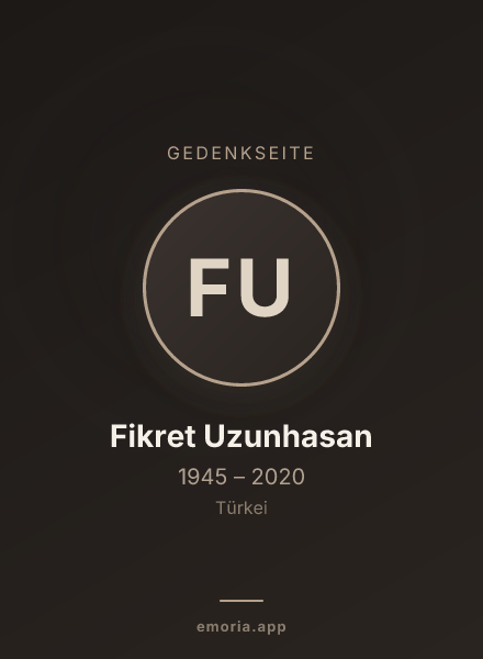 Gedenkportrait von Fikret Uzunhasan