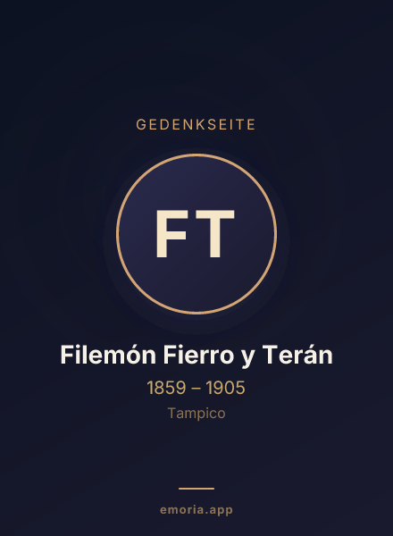 Gedenkportrait von Filemón Fierro y Terán