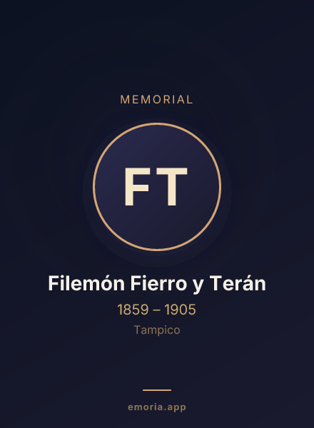 Memorial portrait of Filemón Fierro y Terán