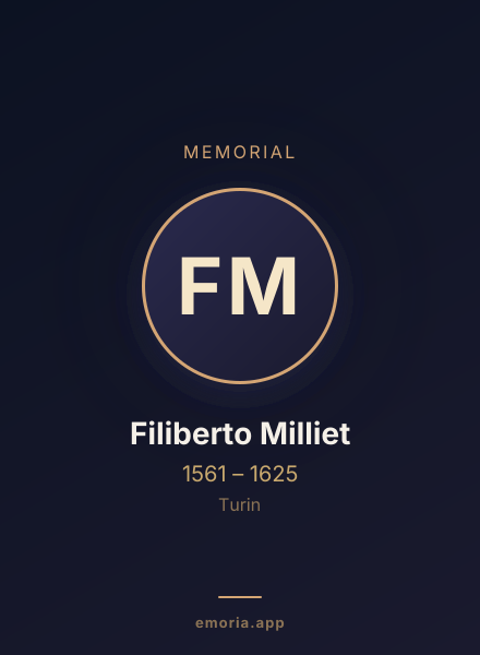 Memorial portrait of Filiberto Milliet