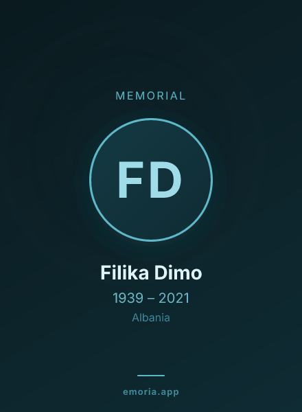 Memorial portrait of Filika Dimo