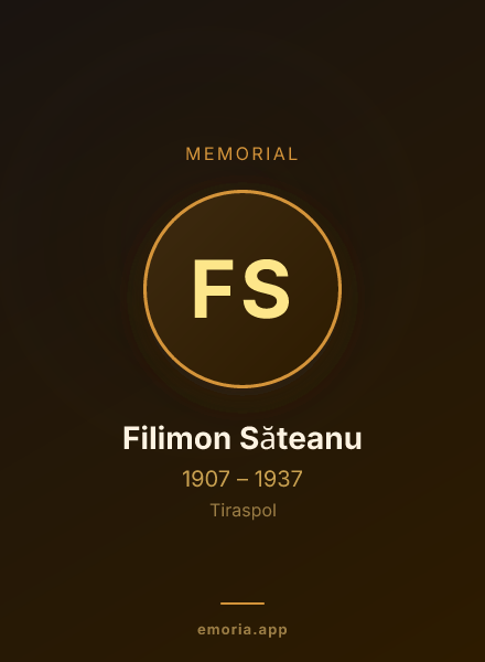 Memorial portrait of Filimon Săteanu