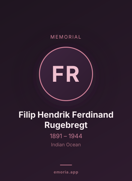 Memorial portrait of Filip Hendrik Ferdinand Rugebregt