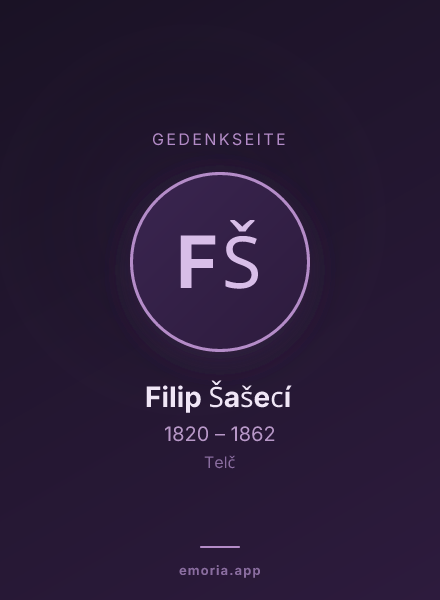 Gedenkportrait von Filip Šašecí