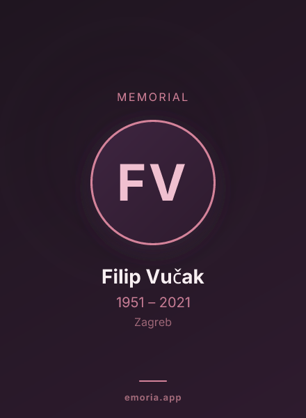 Memorial portrait of Filip Vučak