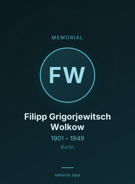 Memorial portrait of Filipp Grigorjewitsch Wolkow