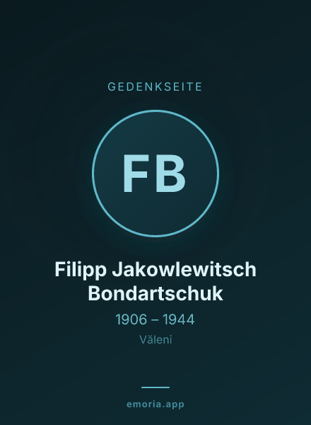 Gedenkportrait von Filipp Jakowlewitsch Bondartschuk