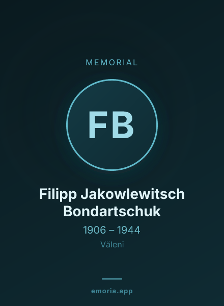Memorial portrait of Filipp Jakowlewitsch Bondartschuk