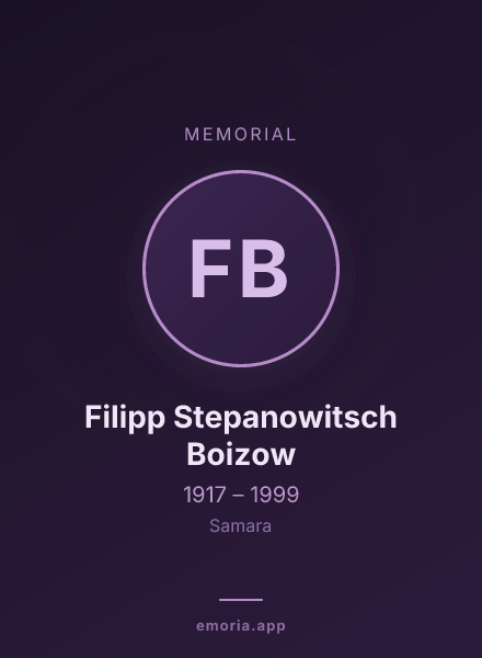 Memorial portrait of Filipp Stepanowitsch Boizow