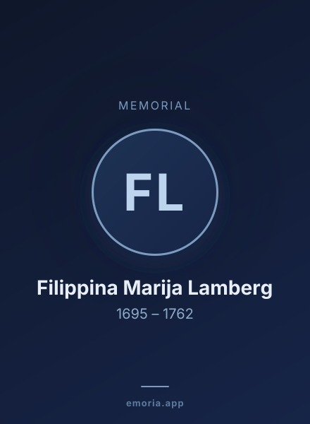 Memorial portrait of Filippina Marija Lamberg