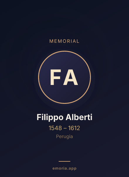 Memorial portrait of Filippo Alberti