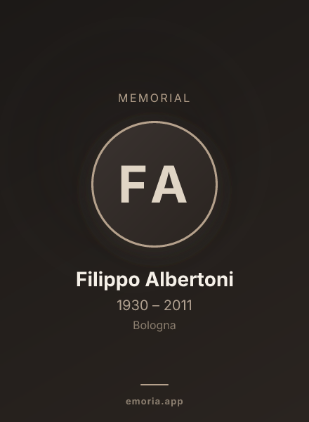 Memorial portrait of Filippo Albertoni