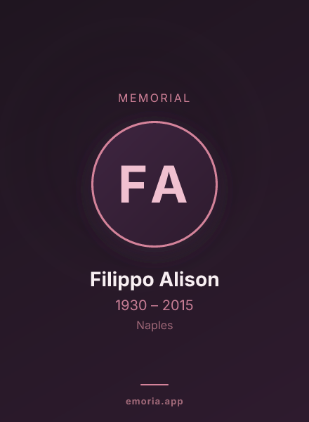 Memorial portrait of Filippo Alison