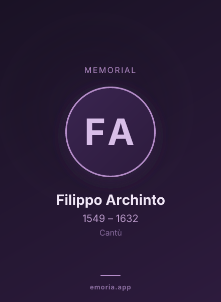 Memorial portrait of Filippo Archinto