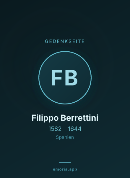 Gedenkportrait von Filippo Berrettini