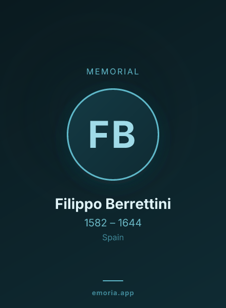 Memorial portrait of Filippo Berrettini