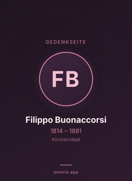 Gedenkportrait von Filippo Buonaccorsi