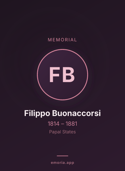 Memorial portrait of Filippo Buonaccorsi