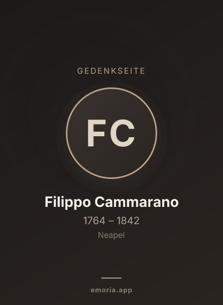 Gedenkportrait von Filippo Cammarano