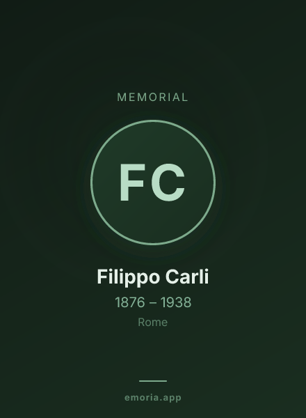 Memorial portrait of Filippo Carli