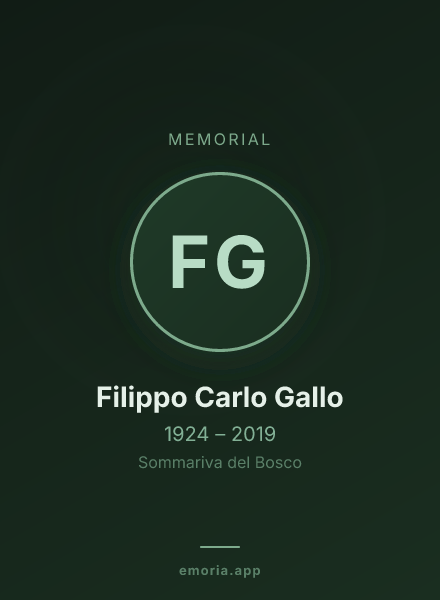 Memorial portrait of Filippo Carlo Gallo