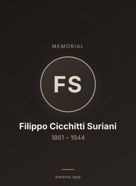 Memorial portrait of Filippo Cicchitti Suriani