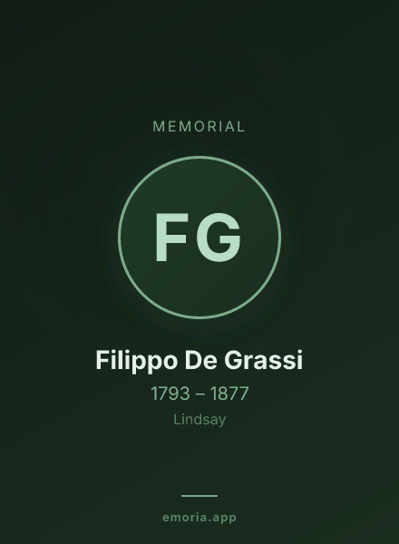Memorial portrait of Filippo De Grassi
