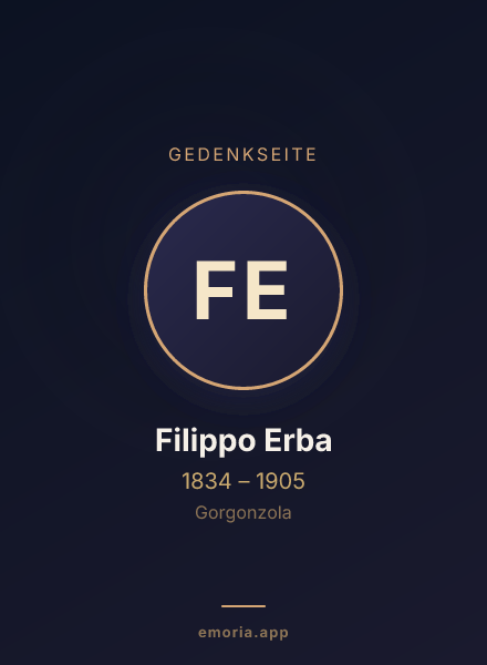 Gedenkportrait von Filippo Erba
