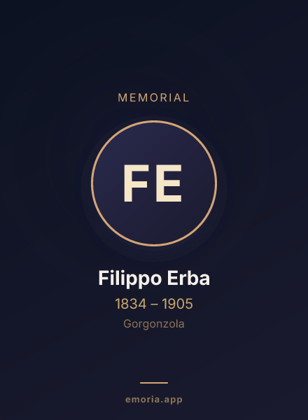 Memorial portrait of Filippo Erba