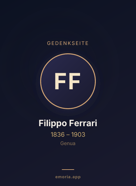Gedenkportrait von Filippo Ferrari
