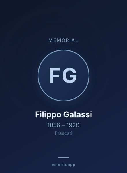 Memorial portrait of Filippo Galassi