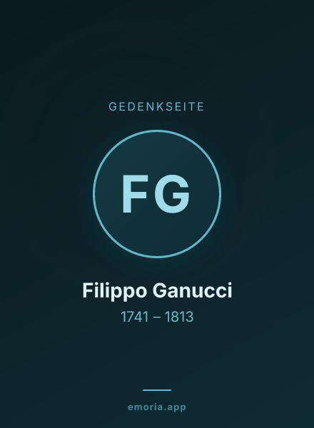 Gedenkportrait von Filippo Ganucci